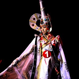 Mongolian ethnic group costume show in Hohhot