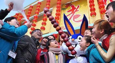 Temple Fair Held in Changsha Window of the World Theme Park