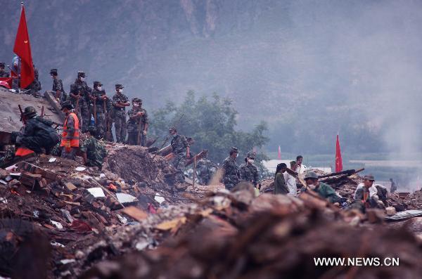 China repairs new wound with experience from Wenchuan, Yushu quakes