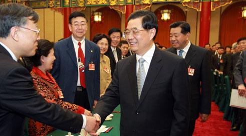 Chinese Leaders Join Panel Discussions of Political Advisors