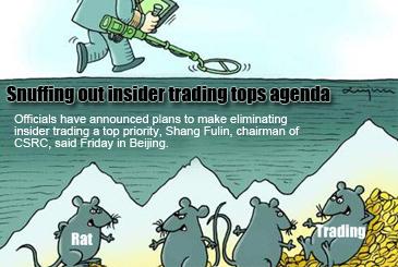 Snuffing out insider trading tops agenda