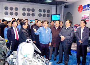 The national vice-chairman Zeng qinghong visited Weichai