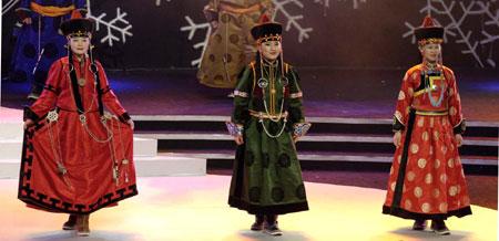 Buryat costume show