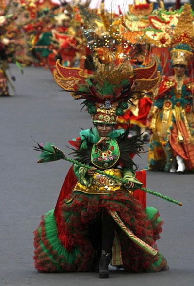 Jember Fashion Carnaval in Jember parades