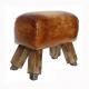 Retro Industrial H82cm 4 Legged Wooden Stool Defaico Furniture
