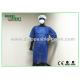 Dark Blue Disposable Medical Use Patient Gown / Disposable Isolation Gown For Hospital