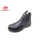 Trendy  Full Grain Black Leather Steel Toe Shoes  Without Laces Mesh / Canberra Mesh