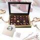 24 Cavities Custom Chocolate Sweet Gift Boxes Packaging With Window