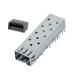 Single Port SFP Cage Connector Suite 20mΩ Max Contact Resistance For CAT 5 Cable