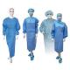 S-4xl Non Woven Surgical Gown , Disposable Dust Suits With Silk Printing Logo