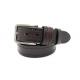 1 1/2 Mens Casual Leather Belt With Punching And Thick Thread Stitching Encircle