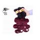 Ombre Black Burgundy Hair Extensions Human Hair 8A Body Wave No Tangle
