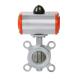 Wafer Ductile Cast Iron Series Pneumatic Centerline Butterfly Valve Normal Temperature