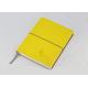 Elastic Lemon Yellow Paper Cover Notebook Offset Paper For Business Note