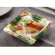 Food Grade BOPS Packing Disposable Sushi Trays Rectangle Shape ISO9001