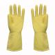 Yellow Heavy Duty Rubber Gloves Excellent  Strength For Superior Comfort