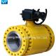 DN200 Soft Seated Ball Valve Gear Operated Trunnion Mounted