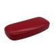 Hard Red Leather Clamshell Eyeglass Case 159x69x37mm