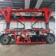 50T Electric Straddle Carrier Red Container Lifting Vehicle For Oversized Heavy Loads