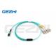 2M Fiber Optic MPO 8 Core OM3 MM Patch Cord Fanout LSZH 1310nm Test Wavelength