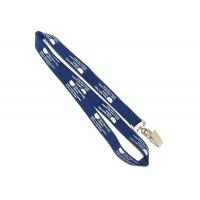 Simple Design Flat Polyester Lanyard , Id Card Holder Lanyard 900*15mm