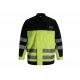Hi Vis Work Clothes Windproof Winter Bomber Jacket PPE Safety Clothing