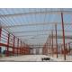 H Shape Column Beams And Sandwich Shrouding Industrial Steel Buildings