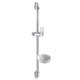 stainless wall mount shower sliding bar set rainshower pipe chromed soap dish