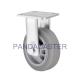 Grey Nonmarking Thermoplastic Rubber Casters Wheels Rigid Fixed Caster