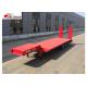 Easy Operate Extendable Drop Deck Trailer, Extendable Lowboy Trailer With Fixed Landing Leg
