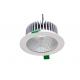 IP20 100 - 240VAC 1010 Lumen 15W Bridgelux COB LED Down Light With 50° Energy Saving