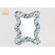Irregular Marbling Fiberglass Furniture Decorative Marble Framed Wall Mirror