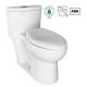 CUPC One Piece Flush Toilet Skirted Fully Trapway Cistern 1 Piece Commode