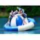 Water Park Inflatable Saturn Rocker , Attractive Blue Inflatable Water Game Spinner