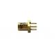 Gold Plated Waterproof Coaxial Connector MCX Female Straight Rf Coaxial Connector Soldering