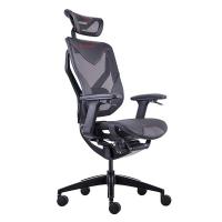 Korean Wintex Mesh 65mm Black PU Swivel Gaming Chair Wire Control Mechanism