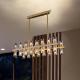 G4 Postmodern Dining Room Crystal Hanging Lamps Gold Color
