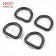 Metal D Ring Black D-Ring Buckle for Bag Strap Purse DIY Accessories 16mm Inner Width