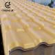 Glazed Waterproof Gold Color Bamboo Joint Resinvilla Tile PVC Terracotta Roof Tiles