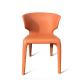 Fully Upholstery Leather Husk Wrap Chair , Modern Chair For Living Room