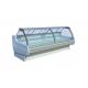 Counter Type Convenience Store Food Display Cabinets With Curved Front
