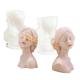 Human Body Geometric Candle Mold Silicone Blindfolded Girl 3D DIY Customized