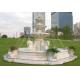 Large White Marble Stone Water Fountain with Horse Statue