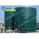 Glass Fused To Steel Bolted Livestock Manure Storage Tank Dark Green Coating Color