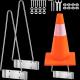Carbon Steel Hairpin Truck Traffic Cone Storage Bracket with Pre-Drilled Mounting Plate