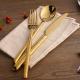 Newto NC003 high quality gold dinnerware/gold flatware/colorful cutlery