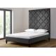 Custom Hotel Platform Bed , Twin Size Platform Bed Linen Fabric