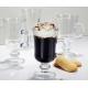 Coffee Ice Cream Sundae Glasses Mug , Cappuccion Juice Glass Ice Cream Bowls