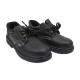 Anti Smashing PU Safety Shoes Rubber Sole Black Safety Shoes For Construction
