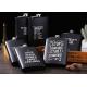 Matte Black Kitchen Household Items 8oz Stainless Steel Hip Flask